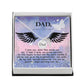 Dad Memorial Necklace Angel Wing Charm-[Heartfelt Family Gift]