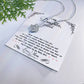 Personalized Love Knot Necklace Gift for Daughter from Mom or Dad-[Heartfelt Family Gift]