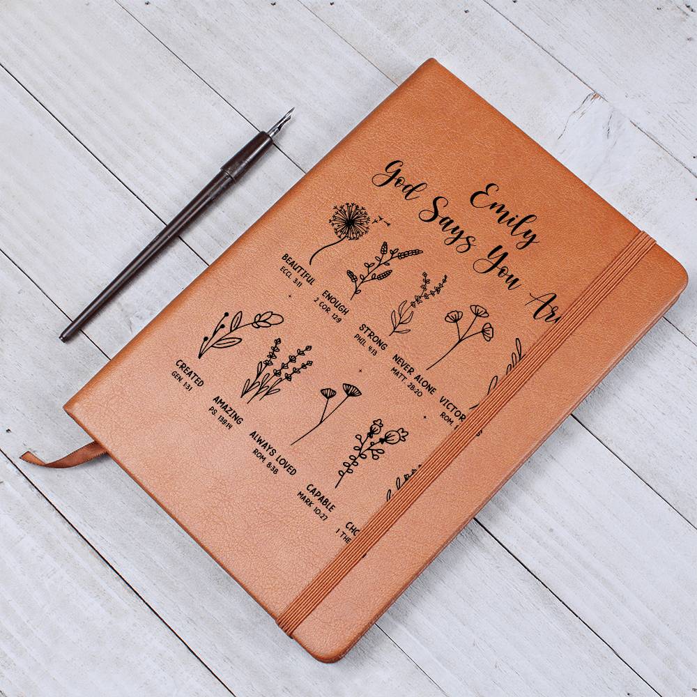 Personalized God Says You Christian Journal