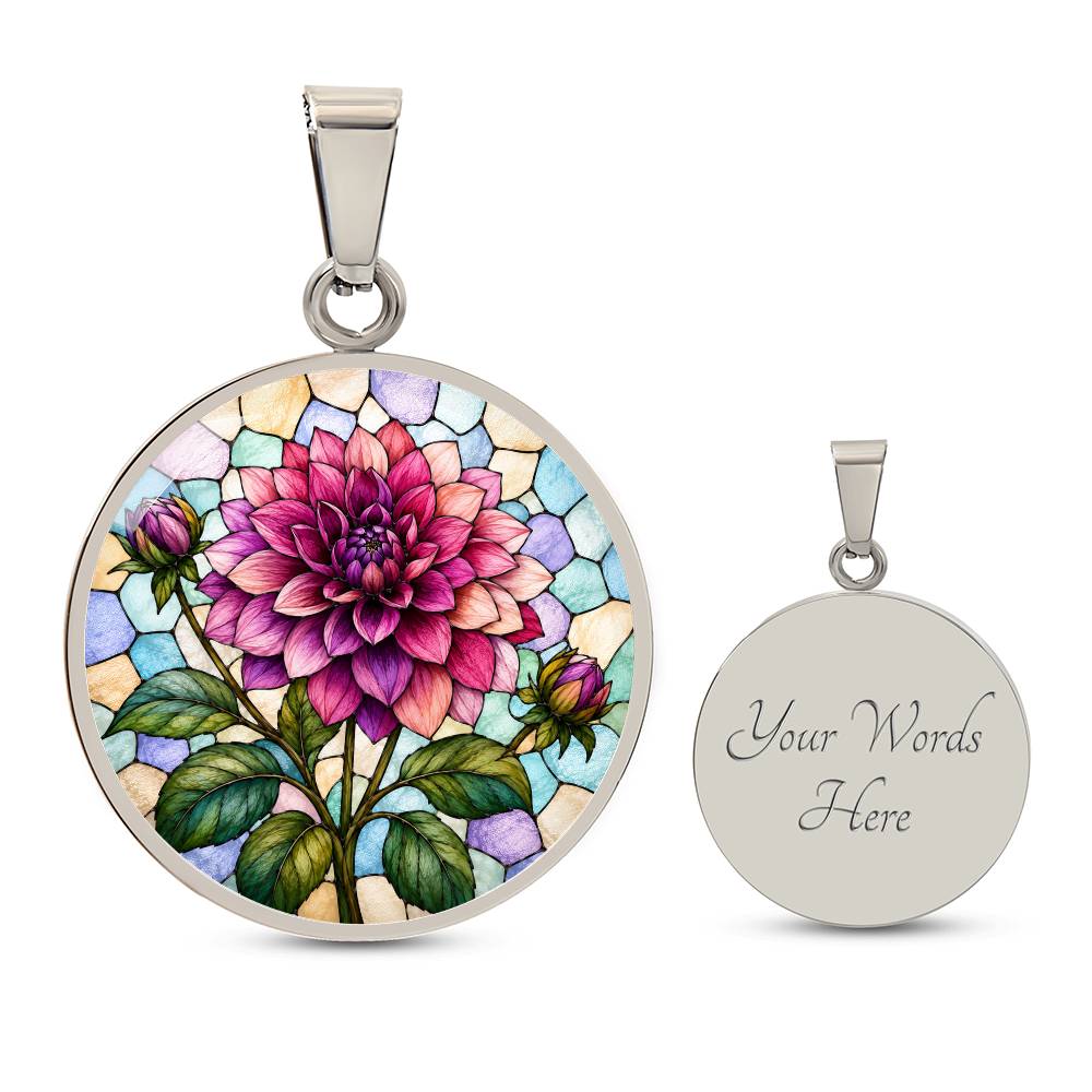 Personalized Flower Necklace