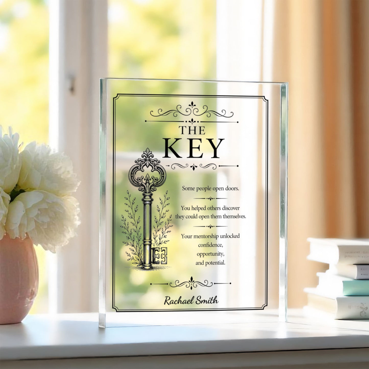 Thank You Plaque, Personalized Mentor Gift, Unique Retirement Gift, Farewell Keepsake for Coworker Friend