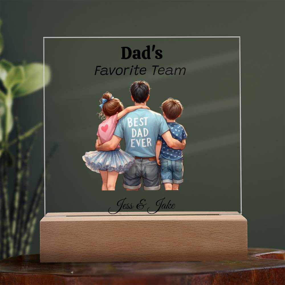 Custom Plaque for Dad Gift-[Heartfelt Family Gift]