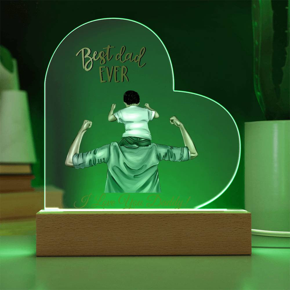 Personalized Heart Plaque for Dad-[Heartfelt Family Gift]