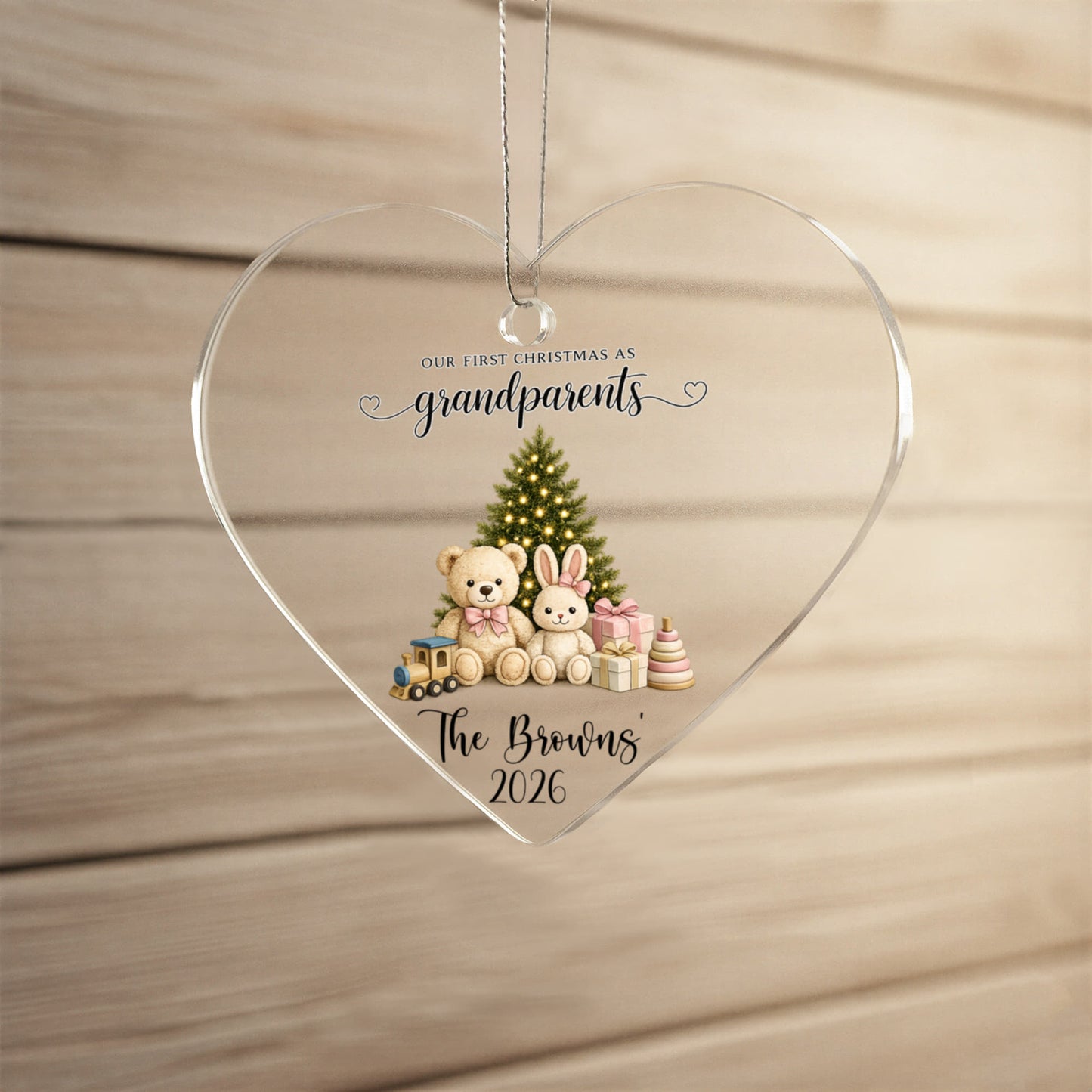 1st Christmas As Grandparents Ornament