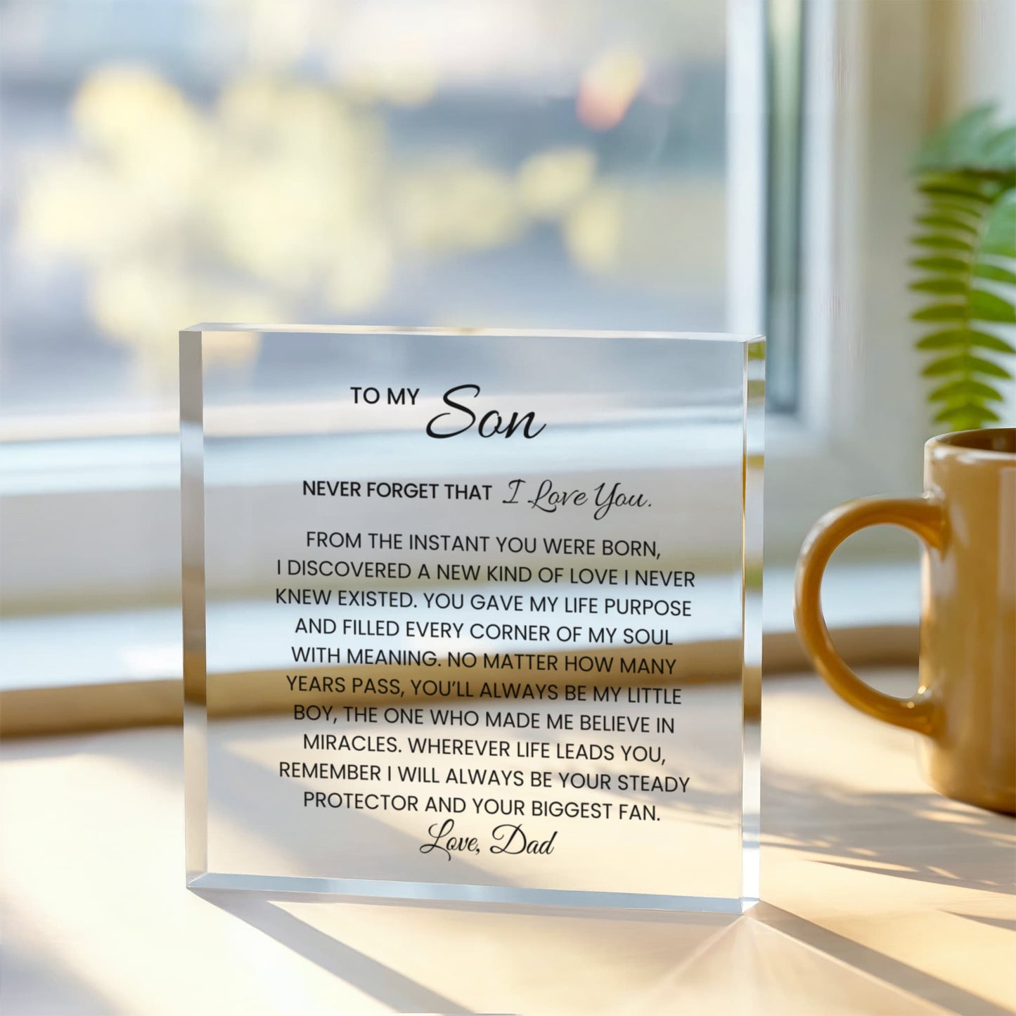 Personalized Son Acrylic Plaque