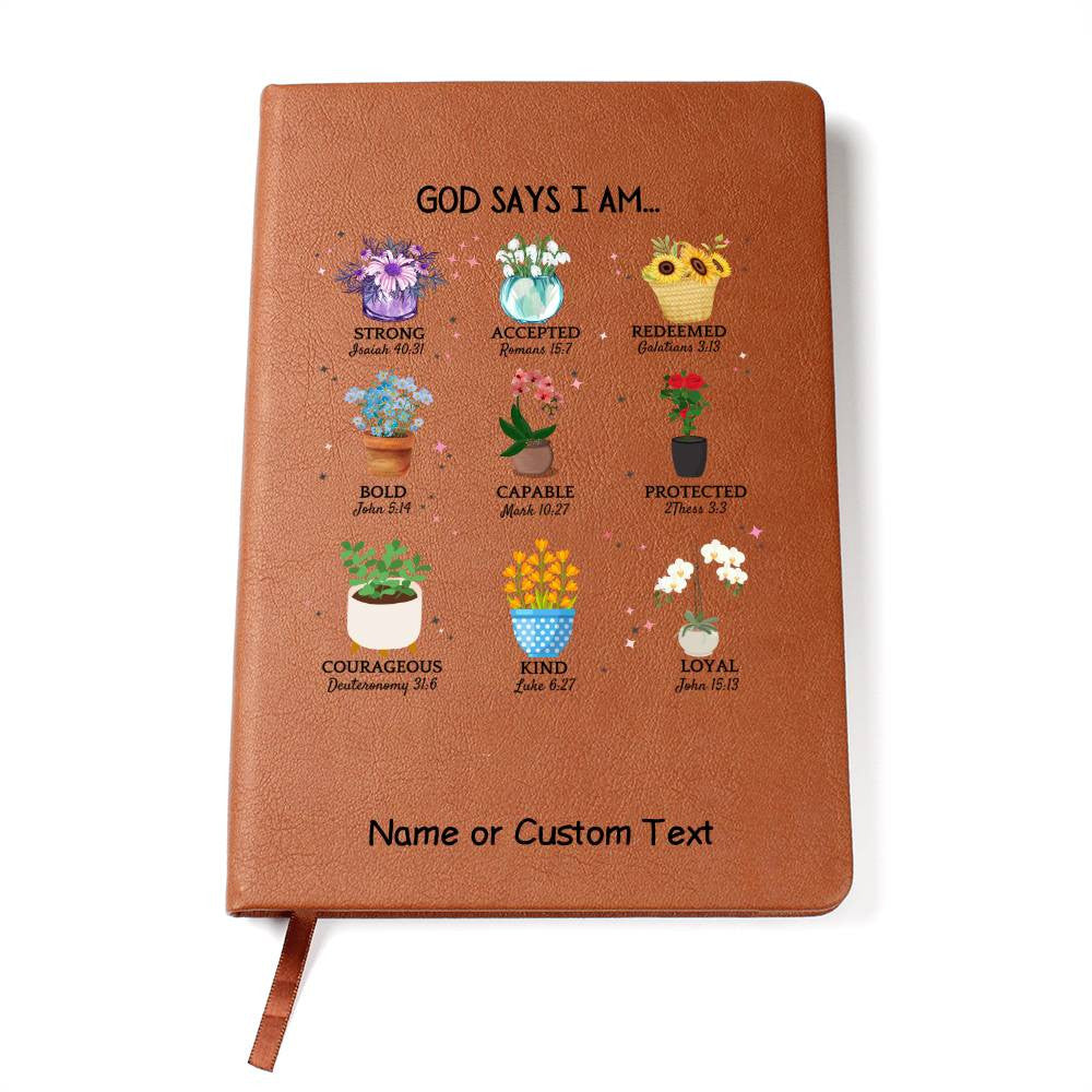 God Says I Am Prayer Journal for Plant Lover-[Heartfelt Family Gift]