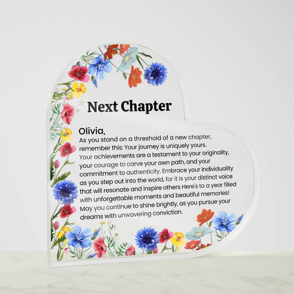 Acrylic Heart Plaque