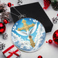 Cross and Dove Acrylic Christmas Ornament-[Heartfelt Family Gift]