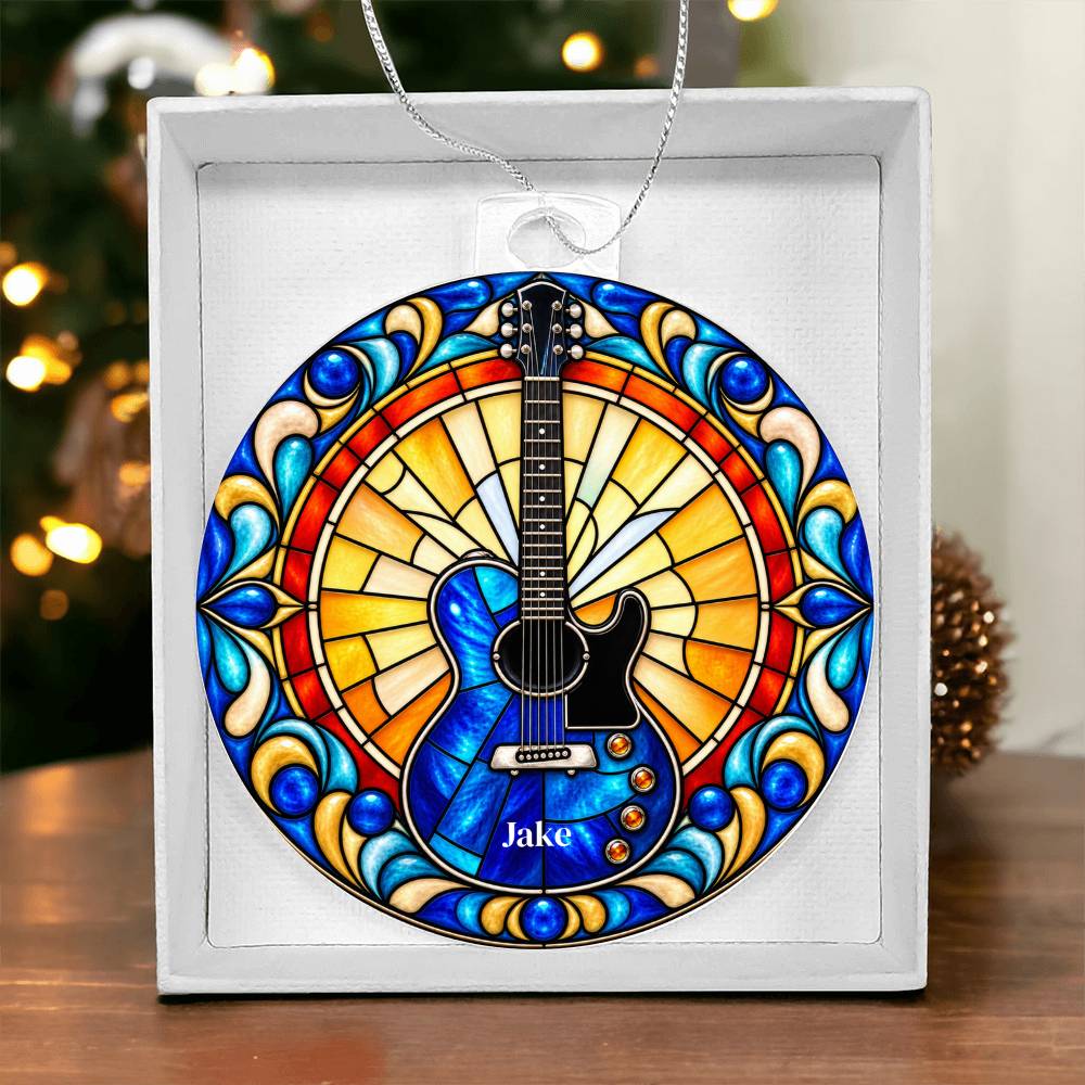 Electric Guitar Christmas Ornament