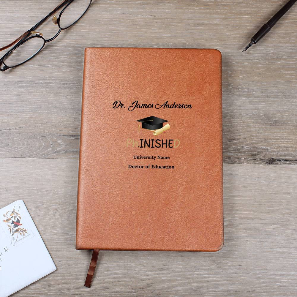 PHD Doctorate Vegan Leather Journal-[Heartfelt Family Gift]