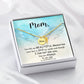 You left me Mom Memorial Necklace-[Heartfelt Family Gift]