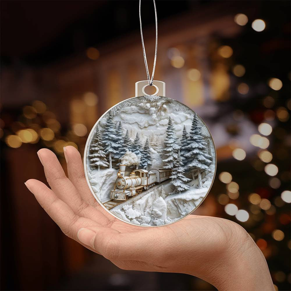 Acrylic Christmas Ornament-[Heartfelt Family Gift]