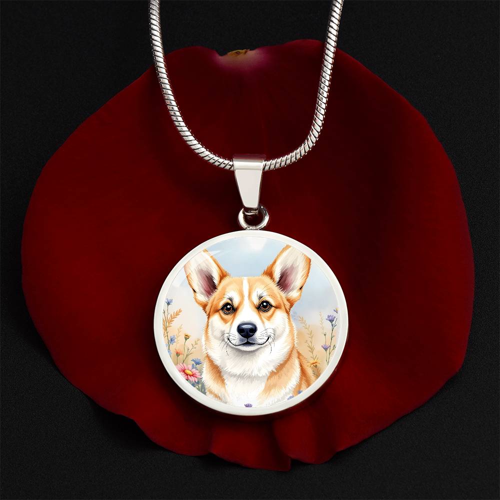 Corgi Dog Pendant Necklace