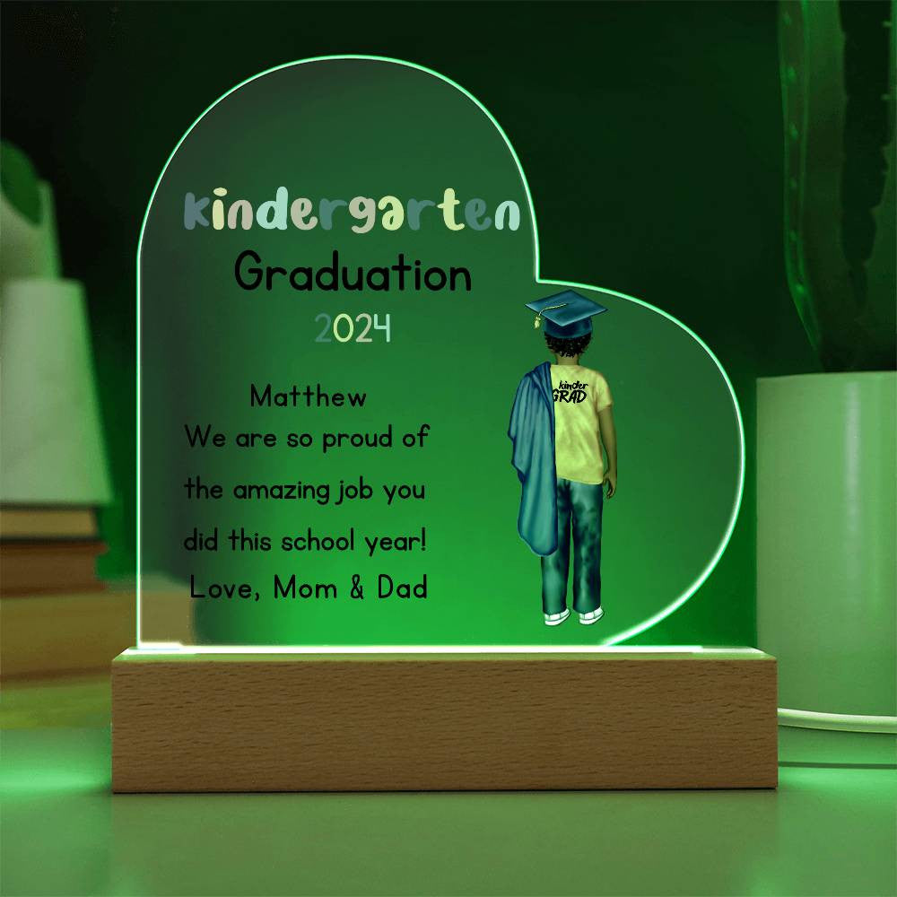 Kindergarten Graduation Plaque-[Heartfelt Family Gift]
