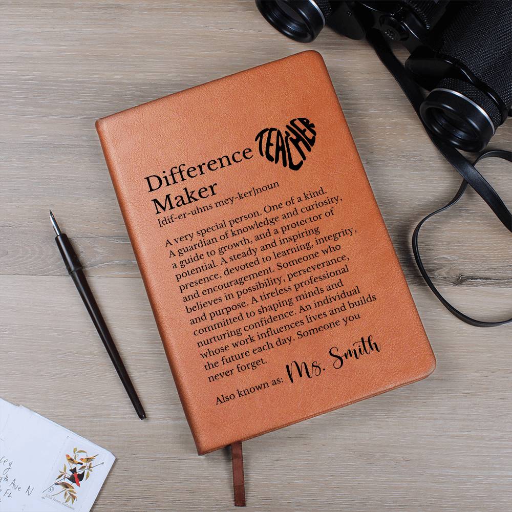 Difference Maker Journal for Teacher