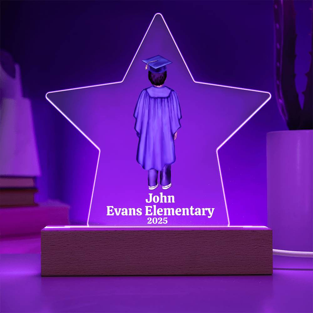 Kindergarten Graduation Star Plaque