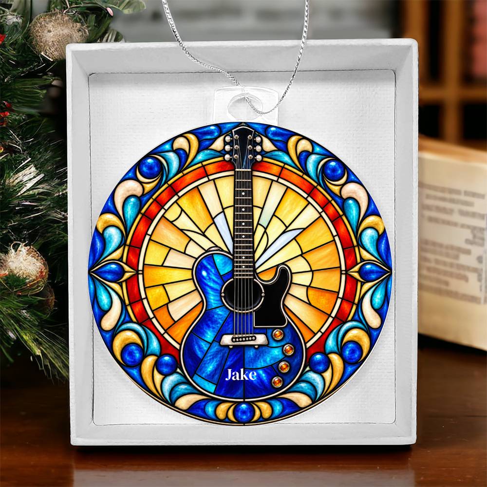 Electric Guitar Christmas Ornament