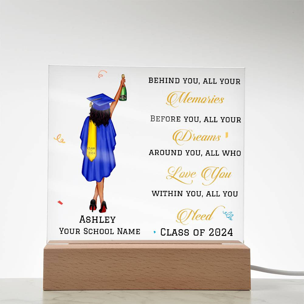 Personalized Graduation Gift, Class of 2024, 6 Text Colors, College Graduation, Grad Gift, Graduate Gifts, Master's Degree-[Heartfelt Family Gift]