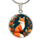 Red Fox Pendant Necklace-[Heartfelt Family Gift]