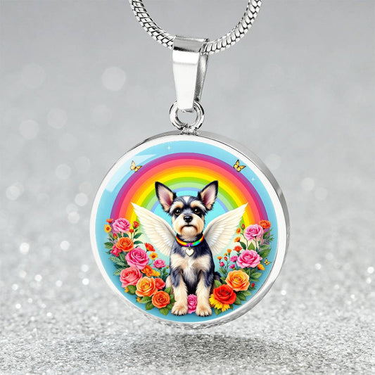 Chihuahua Dog Engraved Rainbow Bridge Memorial Necklace-[Heartfelt Family Gift]