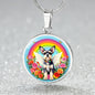 Chihuahua Dog Engraved Rainbow Bridge Memorial Necklace-[Heartfelt Family Gift]