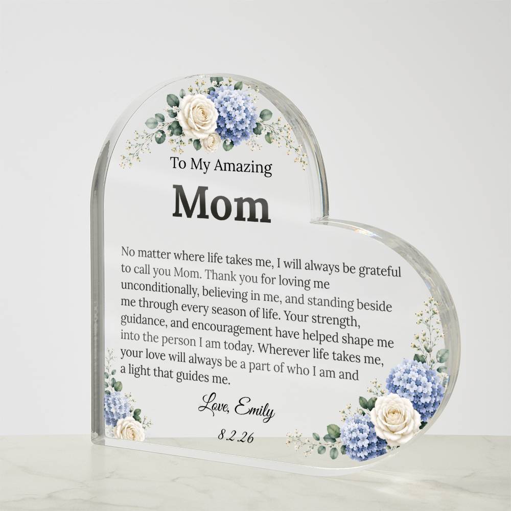 Copy Mom Heart Plaque From Daughter or Son