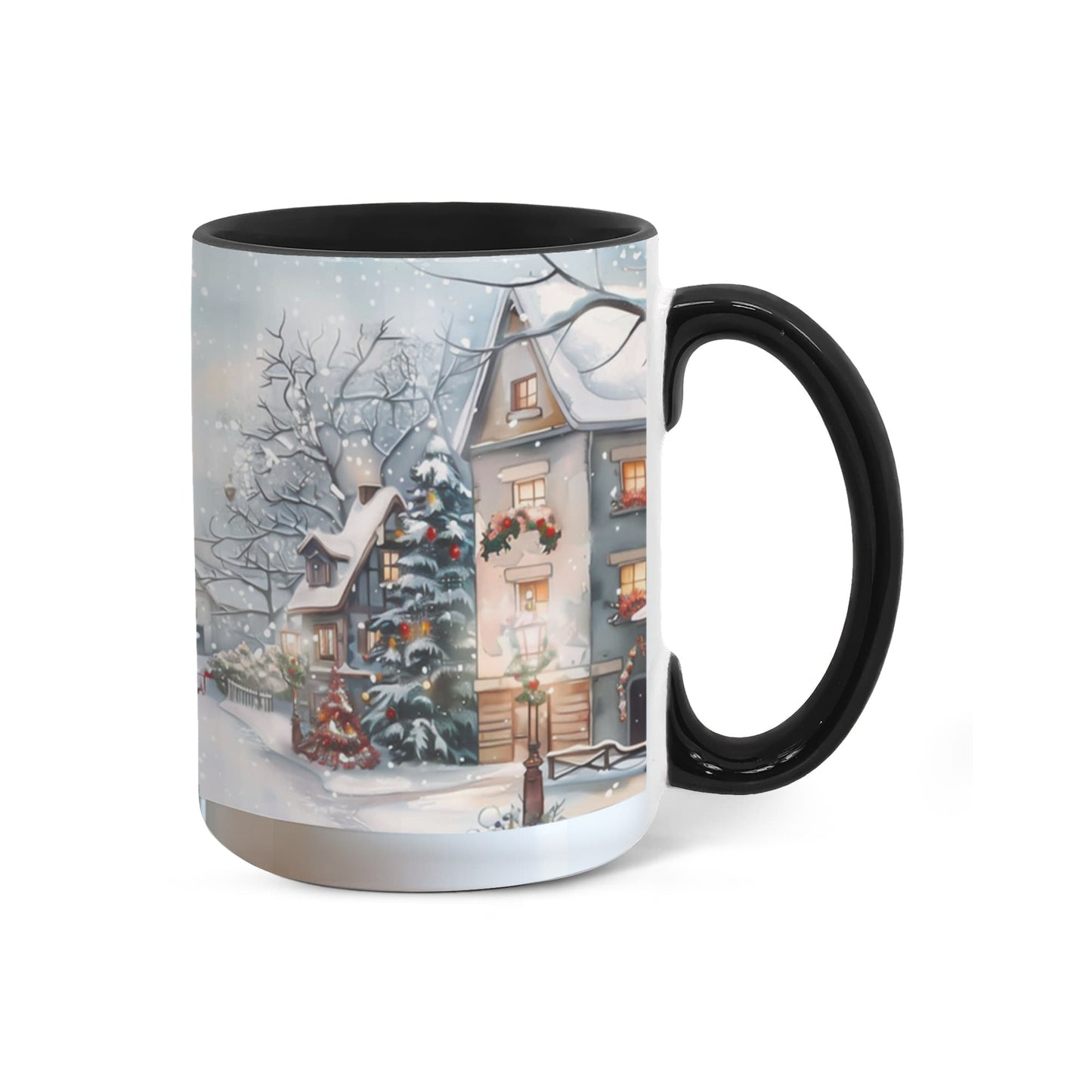 Christmas Winter Wonderland Color Accent Mugs