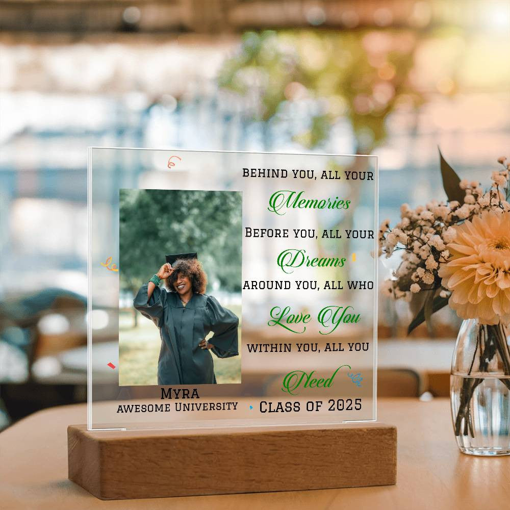 Personalized Graduation Keepsake Gift Photo Plaque-[Heartfelt Family Gift]