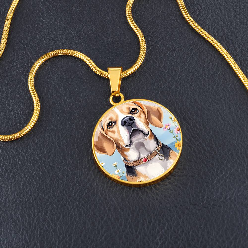 Beagle Dog Pendant Necklace