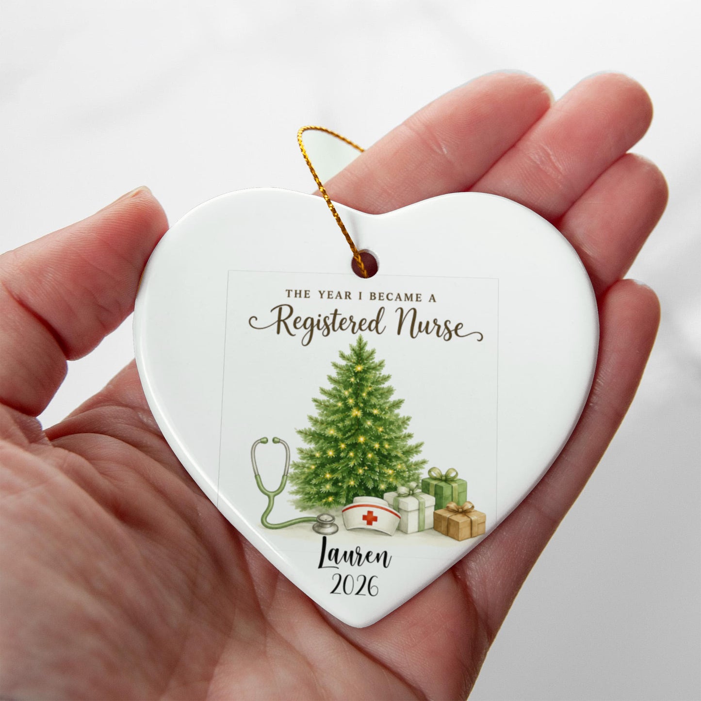1st Christmas As A Registered Nurse Ornament