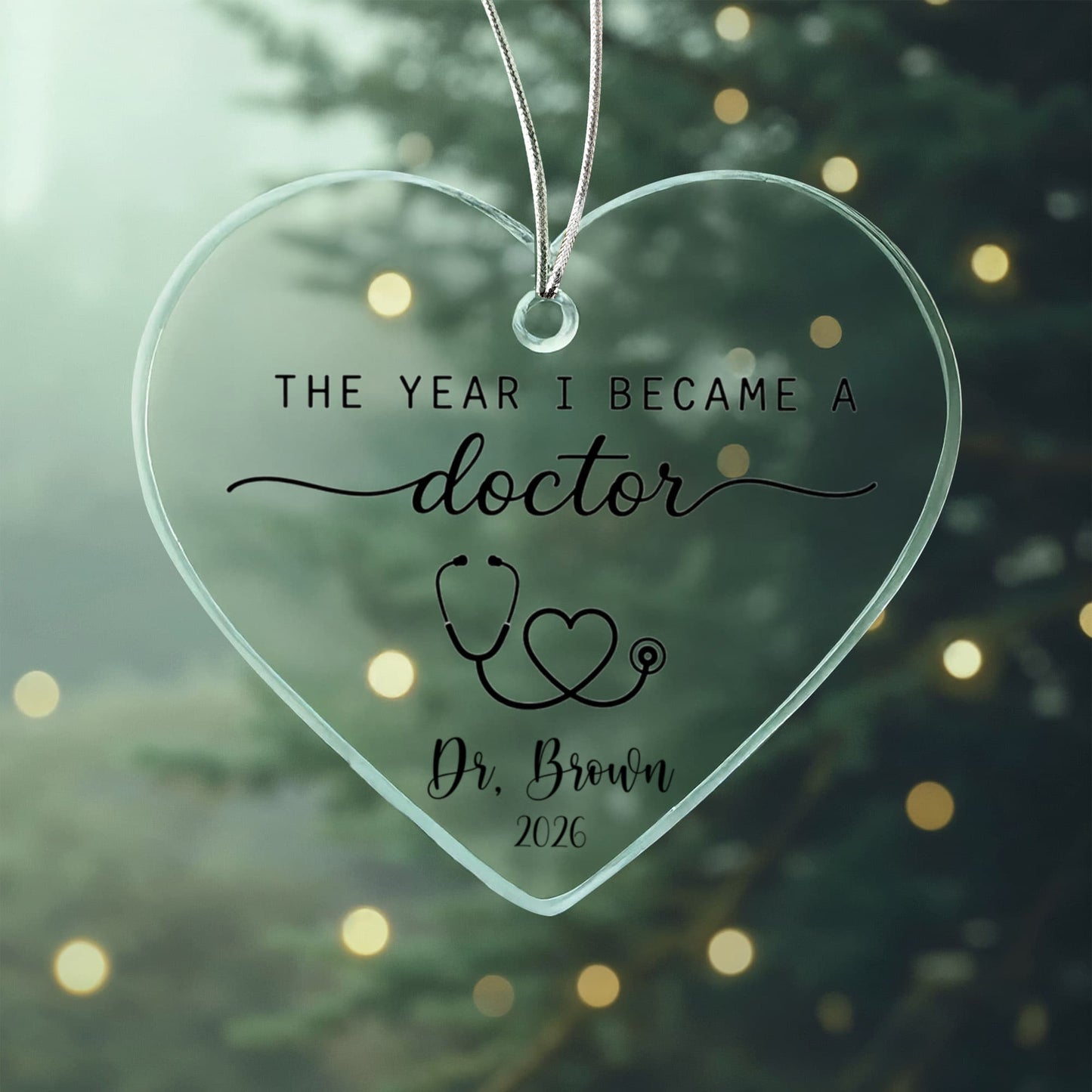 1st Christmas As A Doctor Ornament