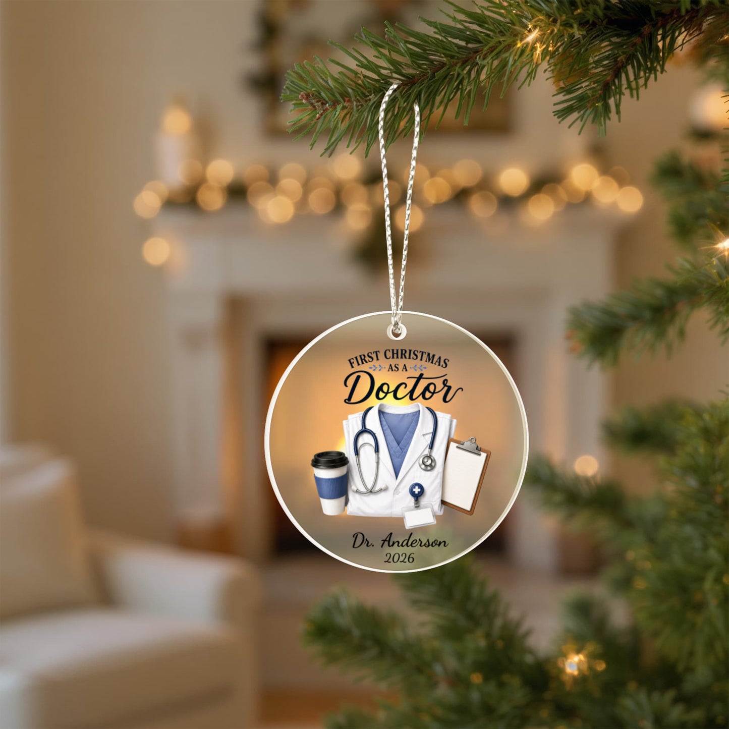 First Christmas As A Doctor Ornament