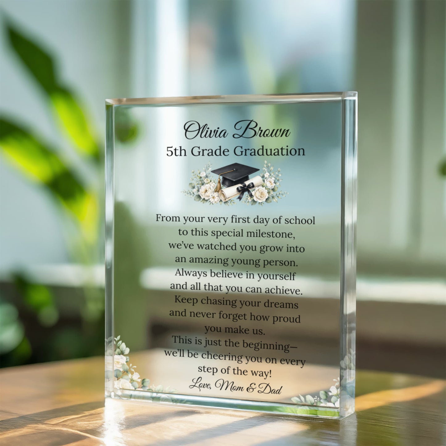5th Grade Graduation Acrylic Plaque
