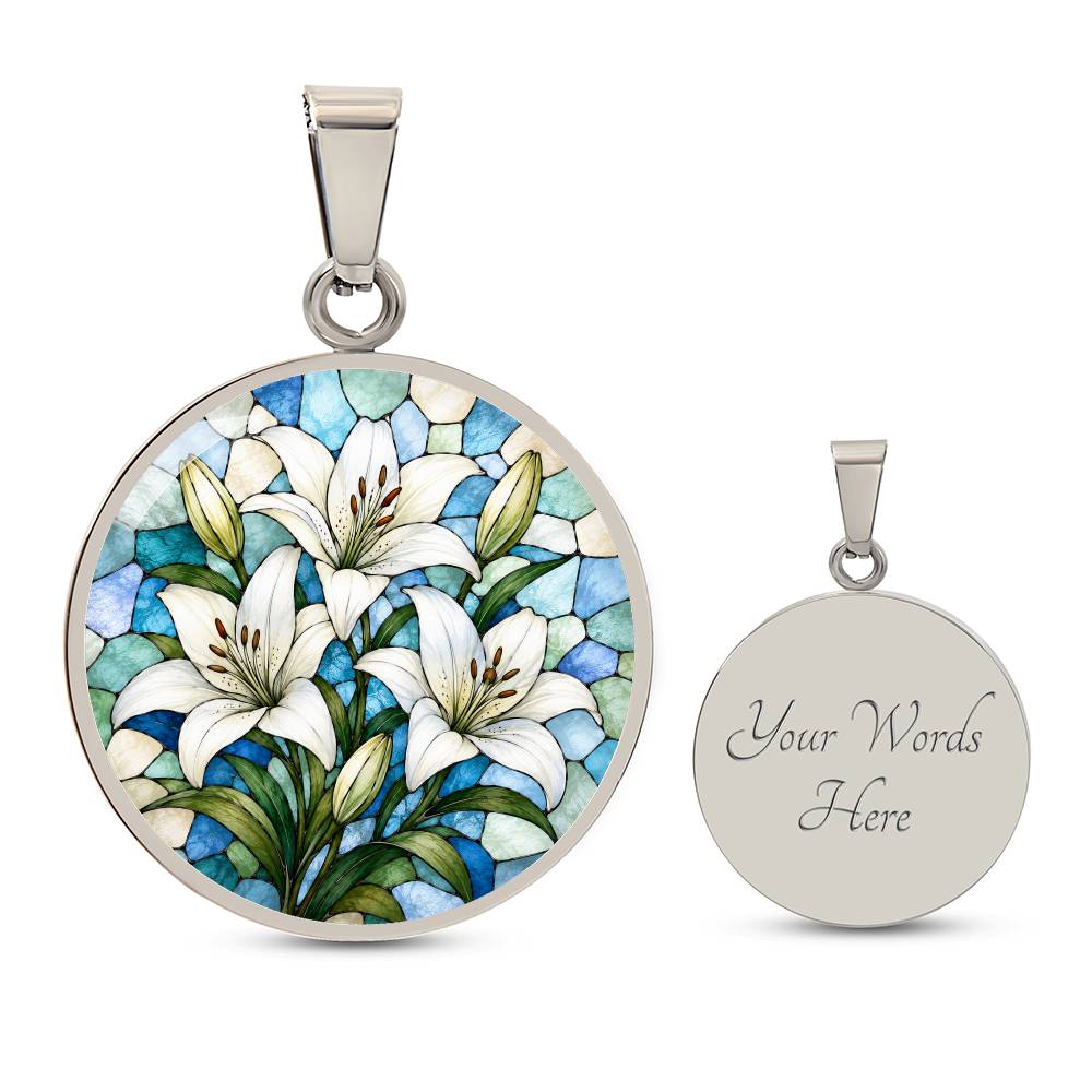 Personalized Flower Necklace