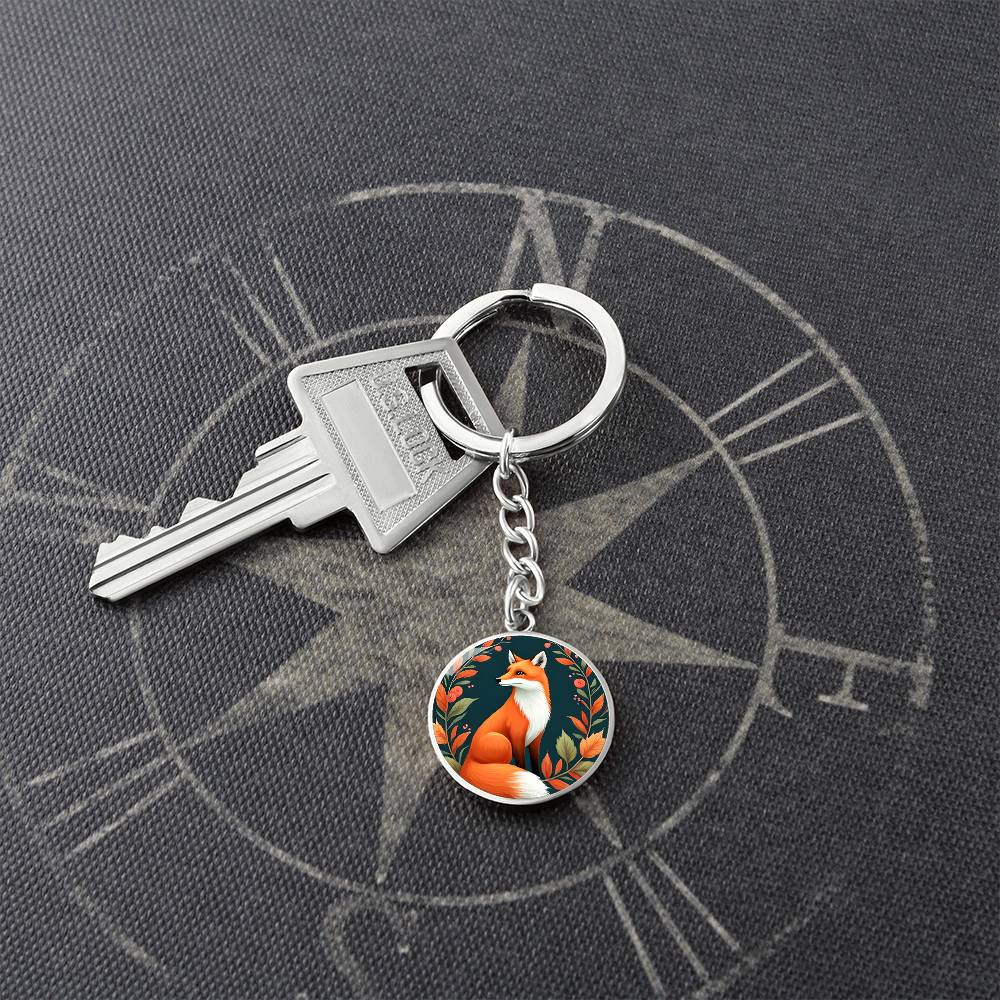 Graphic Circle Keychain