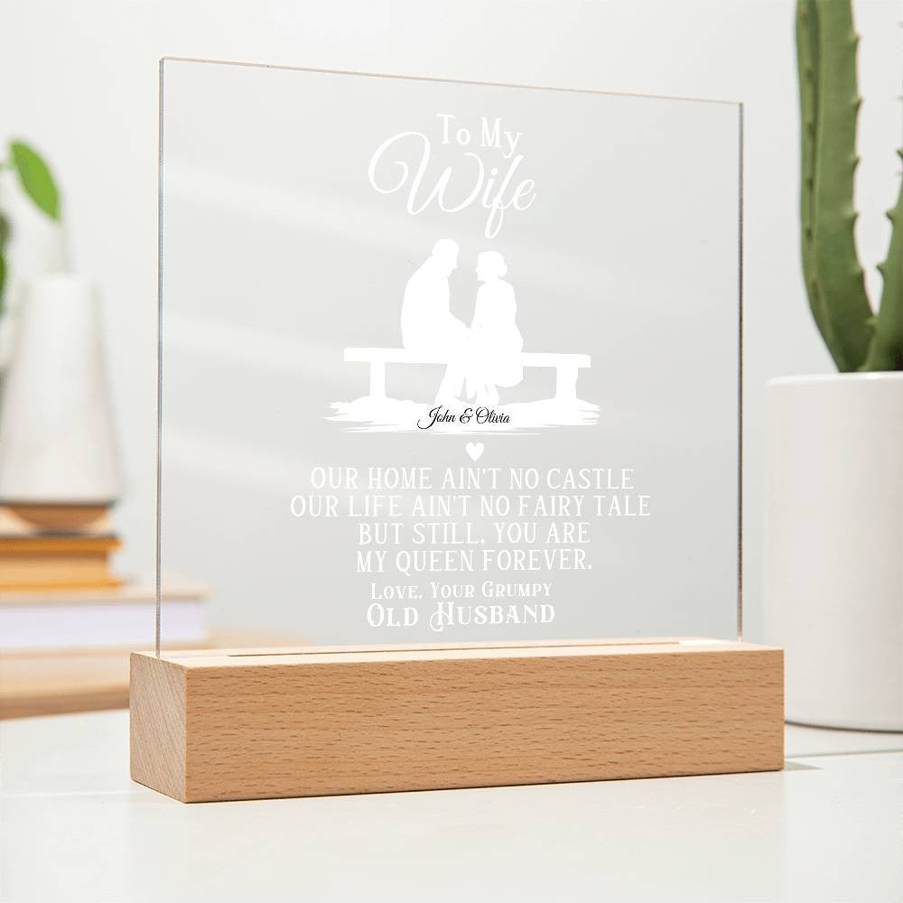 Wife from Husband Romantic Plaque Gift-[Heartfelt Family Gift]