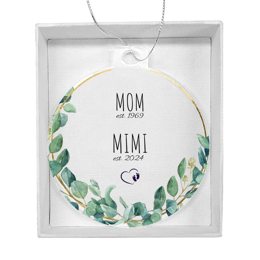 Mimi New Grandparents 1st Christmas Ornament