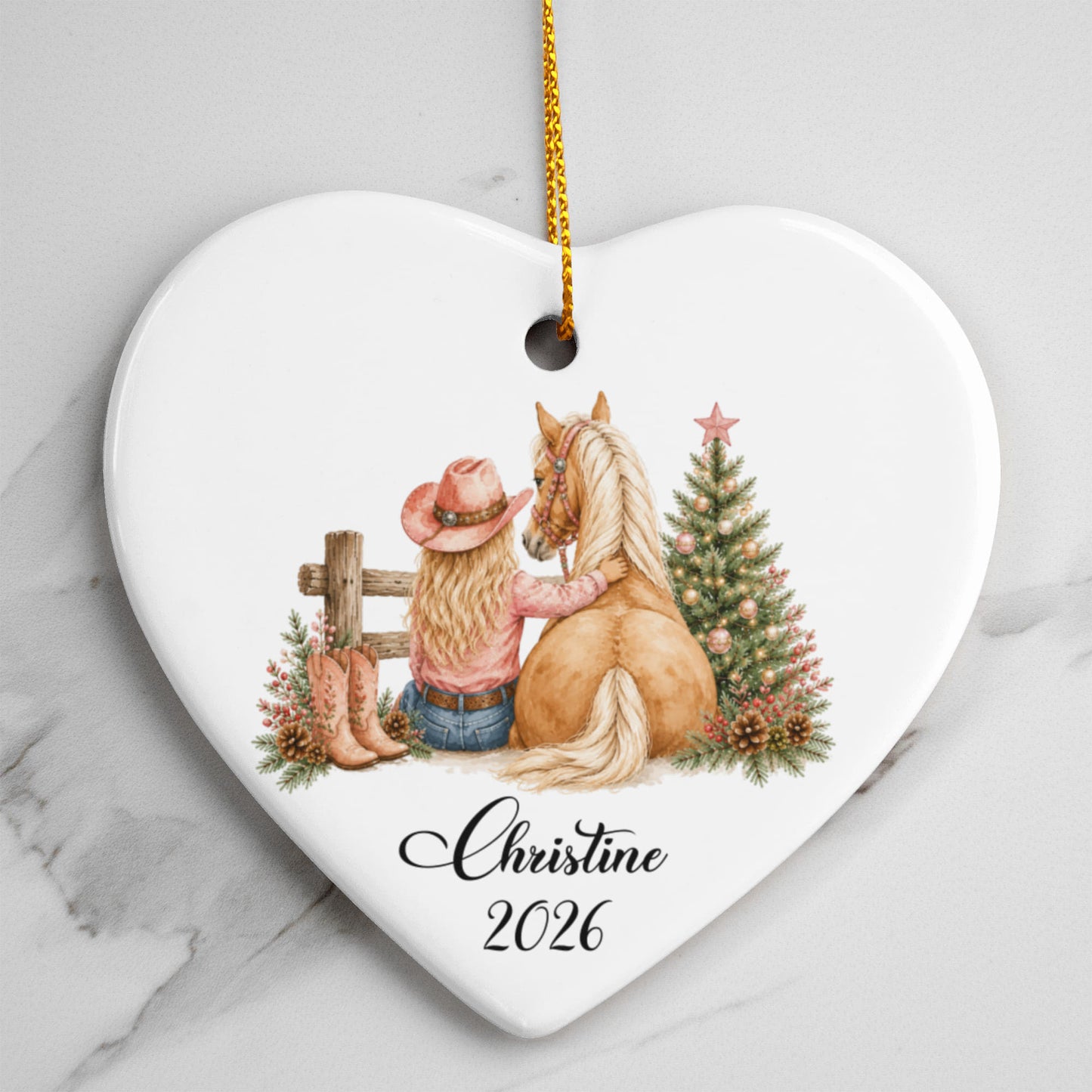 Ceramic Heart Ornament