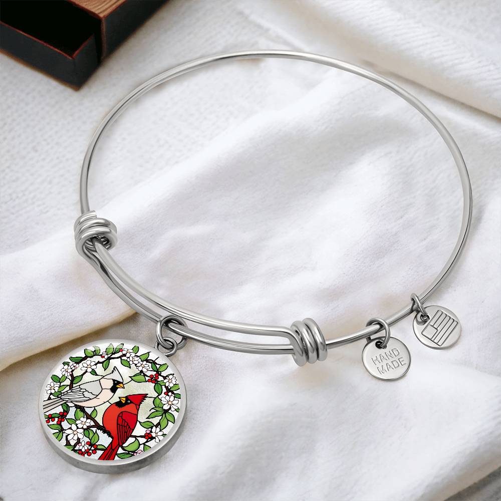 Engraved Cardinal Necklace, Silver or Gold Necklace, Personalized Bird Jewelry, Unique Gift for Bird Lovers, Custom Engraved Pendant