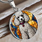 Poodle Engraved Necklace in Gold or Silver-[Heartfelt Family Gift]