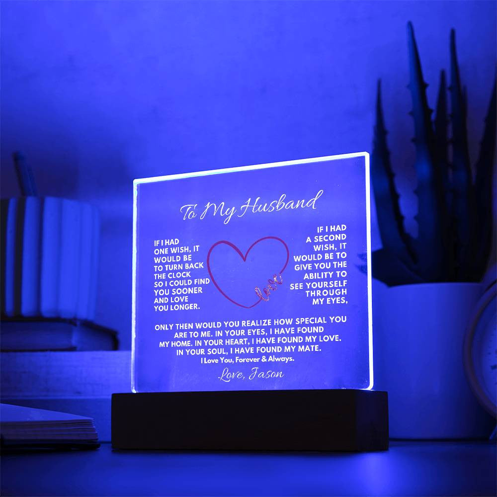 To My Husband Acrylic Plaque Gift-[Heartfelt Family Gift]