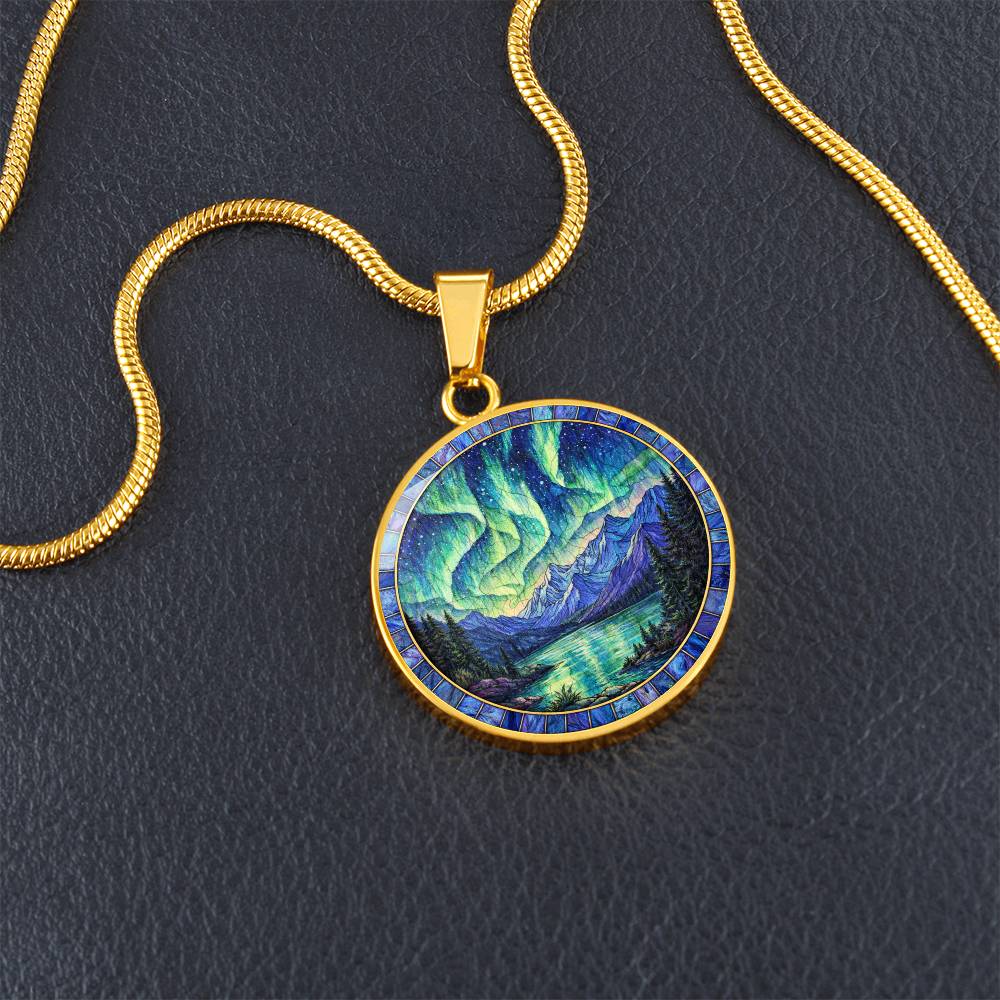 Northern Lights Necklace Pendant, Aurora Borealis Jewelry, Gift for Nature Lovers, Northern Lights Bracelet