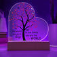 Gigi You Are The World To Us Lighted Acrylic Heart Plaque-[Heartfelt Family Gift]