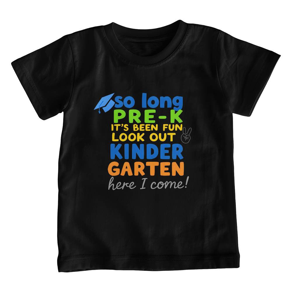 So Long Pre-K Graduation T-shirt for Child-[Heartfelt Family Gift]