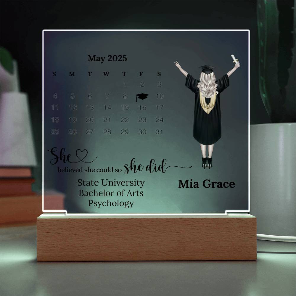 Personalized Graduation Plaque for 2025 Graduate-[Heartfelt Family Gift]