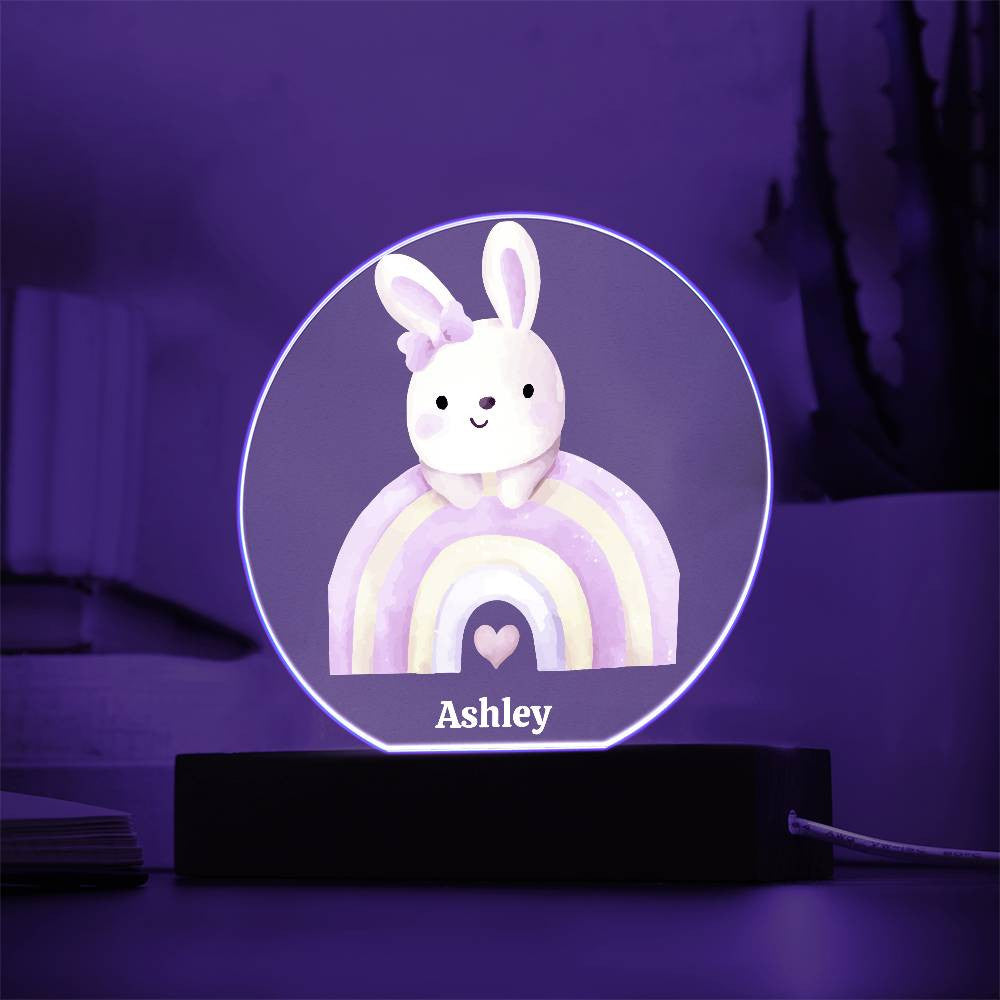 Rainbow and Bunny Night Light-[Heartfelt Family Gift]