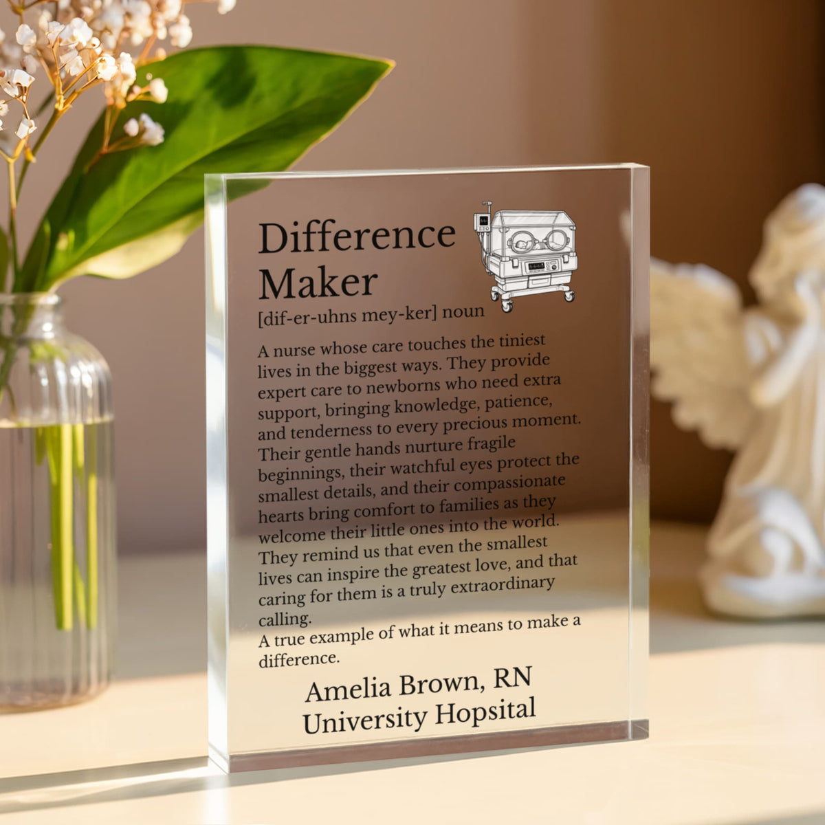 NICU Neonatal Nurse Appreciation Plaque