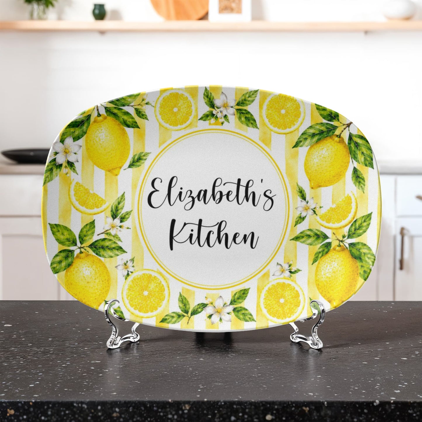 Personalized Lemon Serving Tray