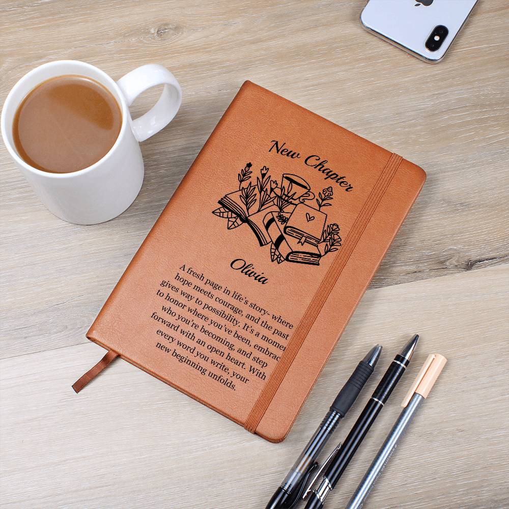 Personalized New Chapter Vegan Leather Journal