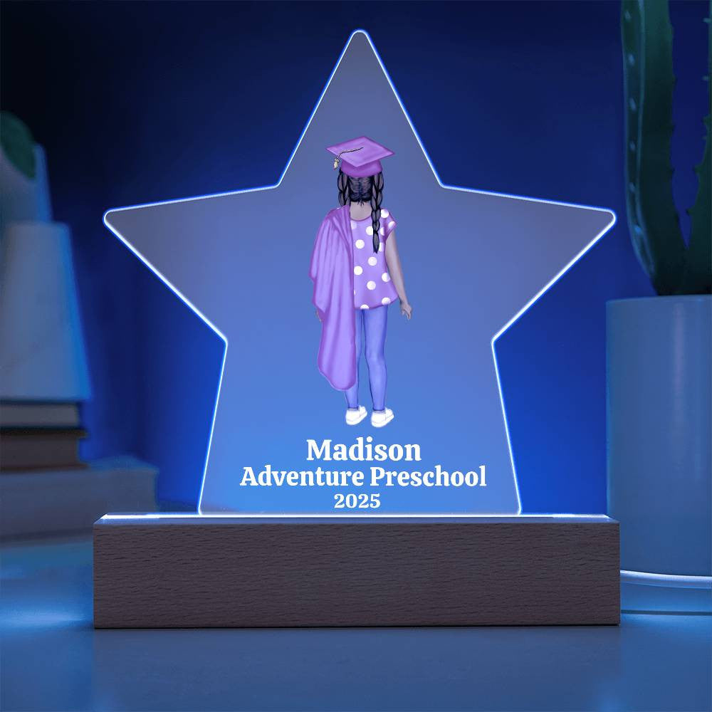 Preschool Graduation Star Plaque